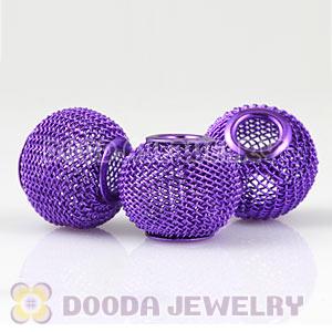 Wholesale 18mm Basketball Wives Purple Mesh Beads Cheap 