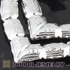 65×70mm Platinum Plated Basketball Wives Heart Bamboo Hoop Earrings Wholesale 