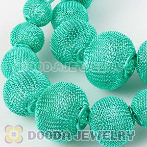 90mm Blue Basketball Wives Mesh Hoop Earrings Wholesale