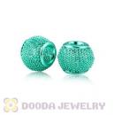 12mm Basketball Wives Green Mesh Beads For Hoop Earrings Wholesale