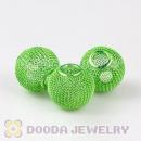Wholesale 20mm Green Basketball Wives Mesh Beads For Hoop Earrings