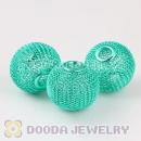 Wholesale 25mm Green Basketball Wives Mesh Beads For Hoop Earrings