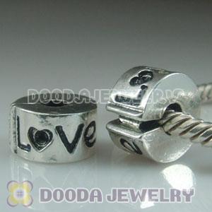 Wholesale European style silver plated clip beads wholesale European beads