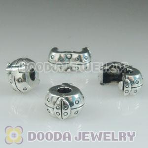Wholesale European style silver plated clip beads wholesale European beads