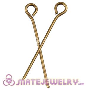Mix 500pcs per bag 22mm Bronze Plated Eye Pins For Basketball Wives Earrings