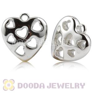 26×24mm ABS Basketball Wives Earring Heart Pendants Wholesale 