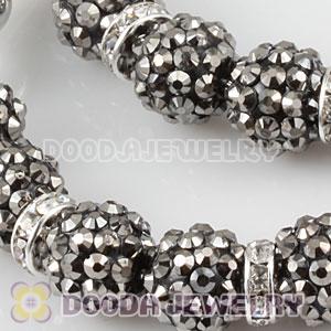 80mm Basketball Wives Resin Crystal Hoop Earrings Wholesale