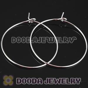 30mm Silver Plated Hoops For Basketball Wives Earrings Accesories