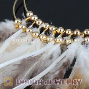 Basketball Wives Feather Hoop Earrings Wholesale