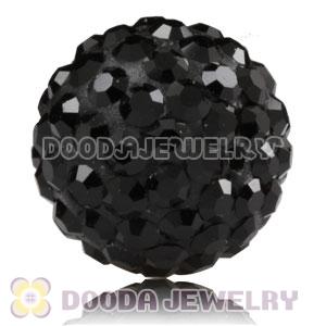 10mm Black Czech Crystal Beads Earrings Component Findings 