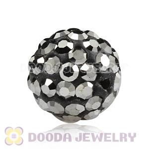 8mm Grey Czech Crystal Beads Earrings Component Findings 
