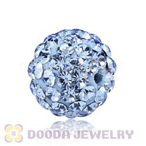 8mm Blue Czech Crystal Beads Earrings Component Findings 