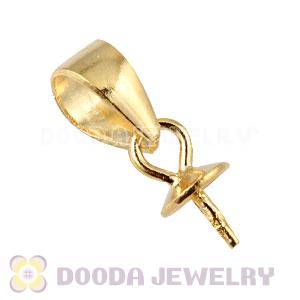 Gold Plated Silver Pendant Component Findings Wholesale