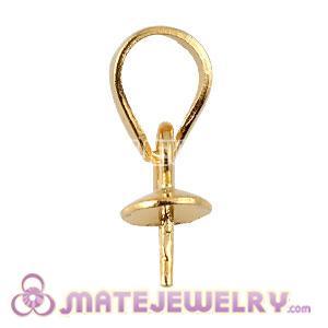 Wholesale Gold Plated Silver Pendant Component Findings 