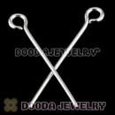 Mix 500pcs per bag 22mm Silver Plated Eye Pins For Earrings Accesories