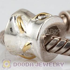 Gold Plated Line Charm Jewelry 925 Silver Beads and Charms