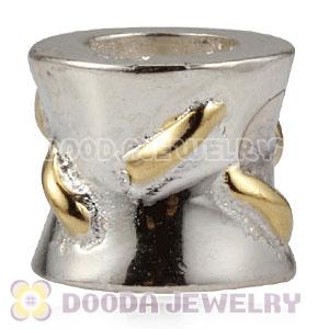 Gold Plated Line European Style 925 Silver Beads and Charms