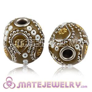 Wholesale 18×20mm Alloy Basketball Wives Beads For Earrings 