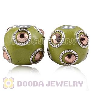 17×16mm ABS Basketball Wives Beads For Earrings Wholesale 