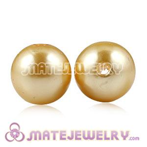 Wholesale 14mm Yellow Basketball Wives ABS Pearl Beads