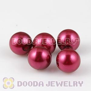14mm Red Basketball Wives ABS Pearl Beads Wholesale 
