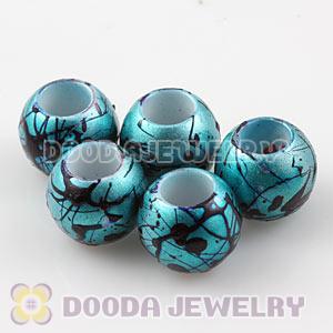 14mm Big Hole Acrylic Beads For European Jewelry Wholesale 
