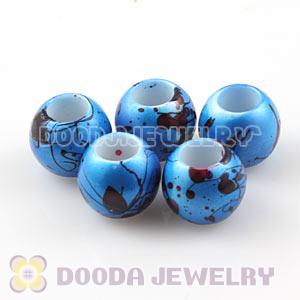 14mm Big Hole Acrylic Beads For European Jewelry Wholesale 