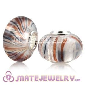 Wholesale 10×15mm 925 Silver Core European Acrylic Crystal Beads 