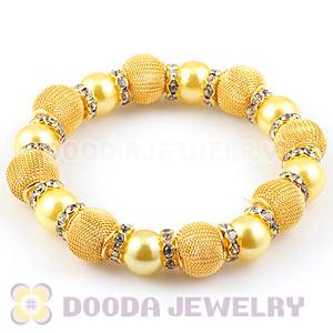 Gold Beaded Basketball Wives Inspired Bracelets Wholesale