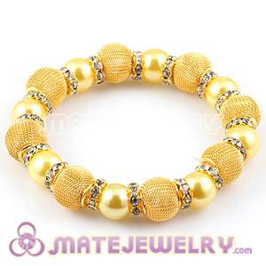 Wholesale Gold Beaded Basketball Wives Bracelets 
