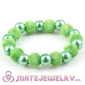 Wholesale Green Beaded Basketball Wives Bracelets 
