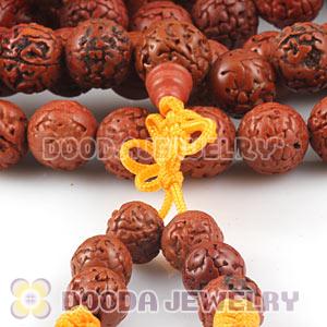 108 13mm Golden Congo Beads Tibet Buddhist Prayer Mala Necklace 
