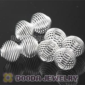 Wholesale Silver Basketball Wives Beads For Hoop Earrings 