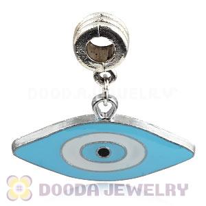 Platinum Plated Alloy Enamel European Evil Eye Charms Wholesale 