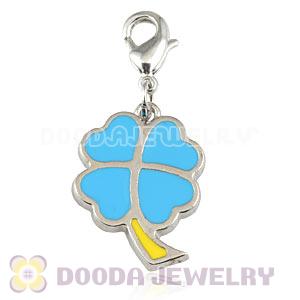 Platinum Plated Alloy European Four-Leaf Clover Jewelry Charms Wholesale 