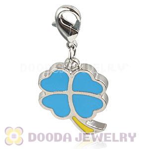 Platinum Plated Alloy European Four-Leaf Clover Jewelry Charms Wholesale 