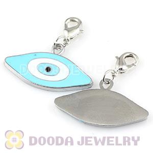 Platinum Plated Alloy European Jewelry Evil Eye Charms Wholesale 