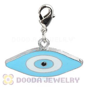 Platinum Plated Alloy European Jewelry Evil Eye Charms Wholesale 