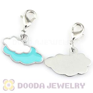 Platinum Plated Alloy European Jewelry Cloud Charms Wholesale 