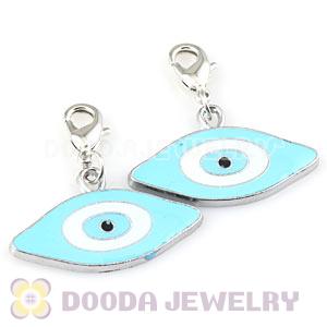 Platinum Plated Alloy European Jewelry Evil Eye Charms Wholesale 