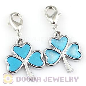 Platinum Plated Alloy European Four-Leaf Clover Jewelry Charms Wholesale 