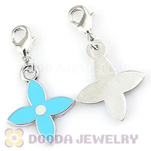 Platinum Plated Alloy European Four-Leaf Clover Jewelry Charms Wholesale 