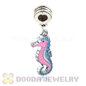 Platinum Plated Alloy Enamel European Seahorse Charms Wholesale 