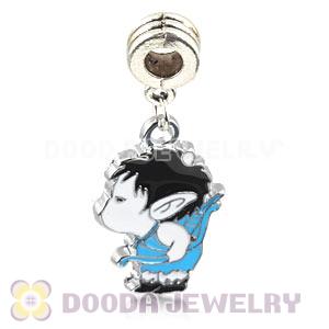 Platinum Plated Alloy Enamel European Cupid Charms Wholesale 