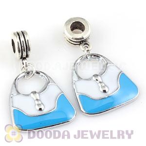 Platinum Plated Alloy Enamel European Handbag Charms Wholesale 