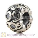 925 Solid Silver European Style Beads with Stone