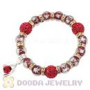 Snowflake Glass Beaded Basketball Wives Bracelets With Czech Crystal Beads