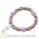 Snowflake Glass Beaded Basketball Wives Bracelets With Czech Crystal Beads