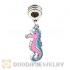 Platinum Plated Alloy Enamel European Seahorse Charms Wholesale 