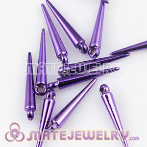 22mm Purple Spike Beads For Basketball Wives Hoop Earrings